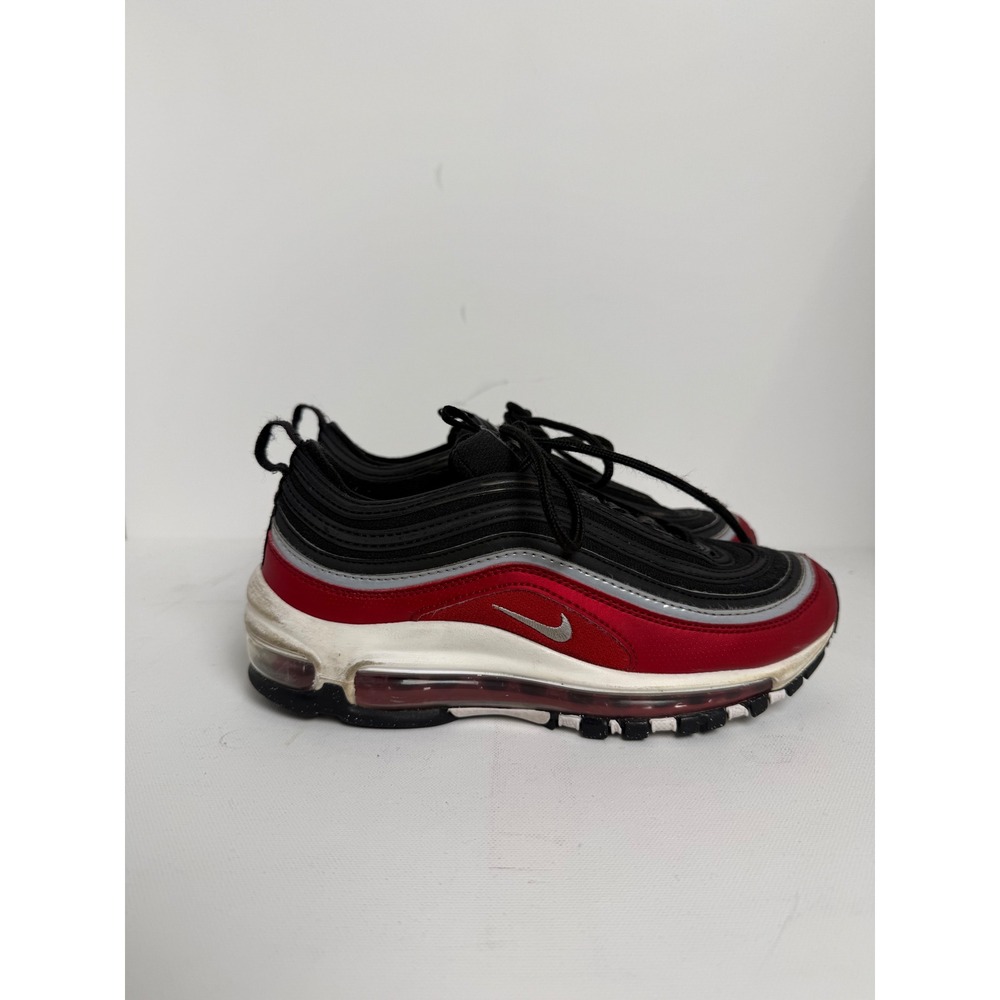 Nike Air Max 97 GS Sneakers Black Red Silver Athletic Running Shoes‎ FB3245-001